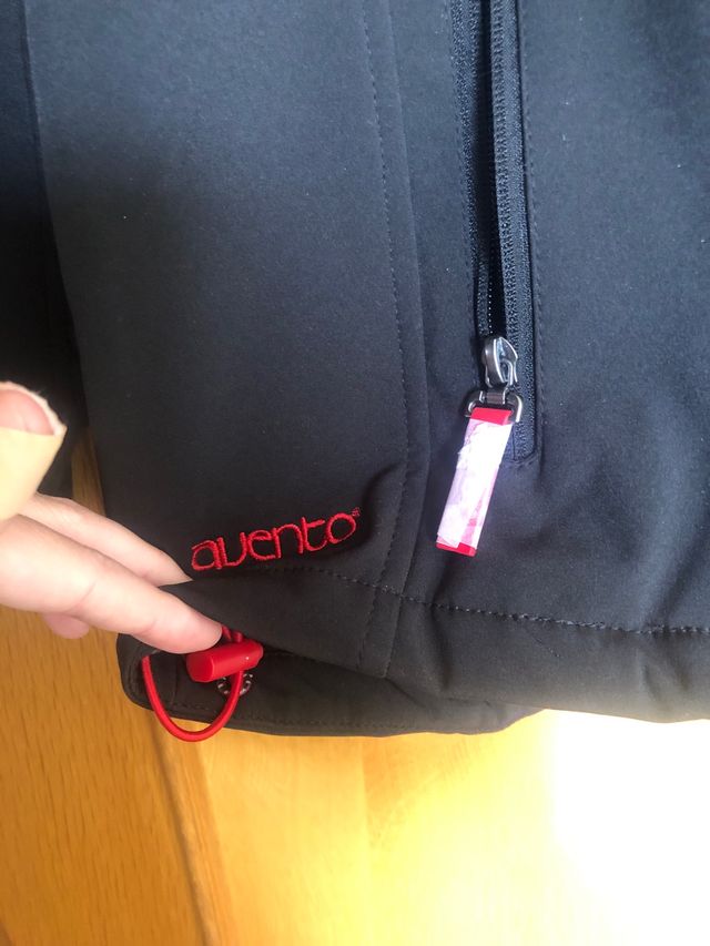 Chaqueta deportiva negra Avento unisex nueva a est