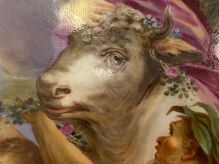 Bandeja de porcelana de Viena