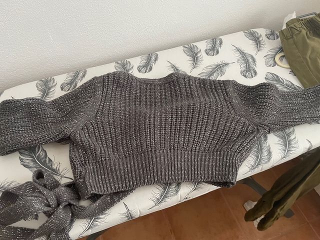 Chaqueta punto niña cruzada