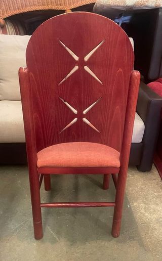 Lote 120 Sillas De Madera Tapizadas Con Respaldar De Segunda Mano Por 