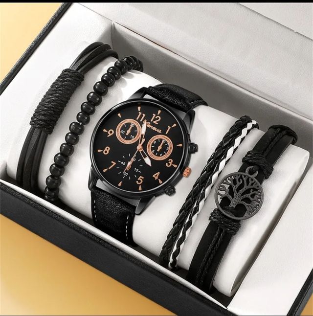 Reloj de moda conjunto de 5 piezas