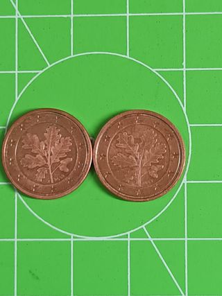 monedas de 1 centimo