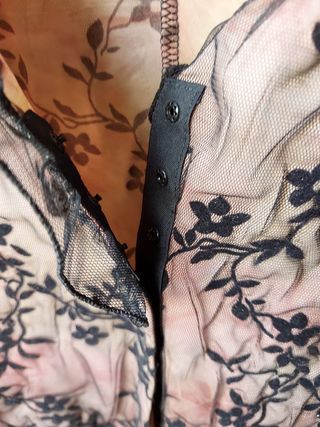 conjunto top y chaqueta encaje