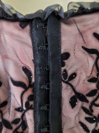 conjunto top y chaqueta encaje