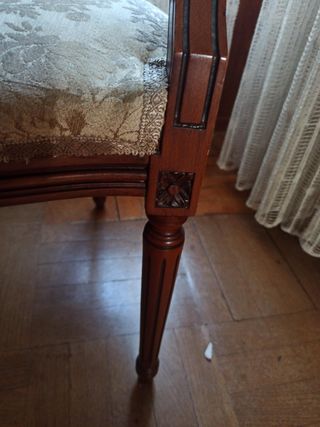 Silla antigua madera maciza