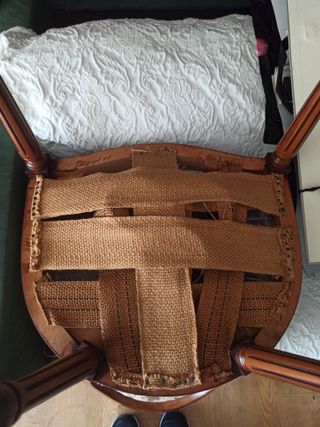 Silla antigua madera maciza