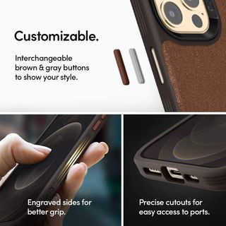 Cyrill Funda iPhone 12 Pro MAX, marrón, nueva