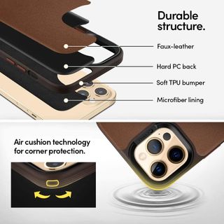 Cyrill Funda iPhone 12 Pro MAX, marrón, nueva