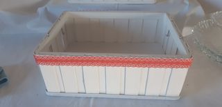 Caja de madera decirativa