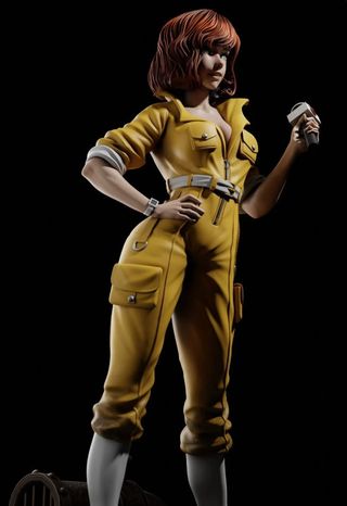 April O'Neil - Tortugas Ninja  - Resina 3D