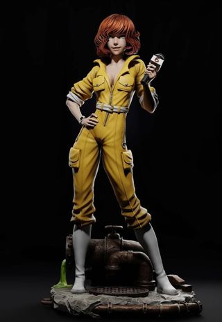 April O'Neil - Tortugas Ninja  - Resina 3D