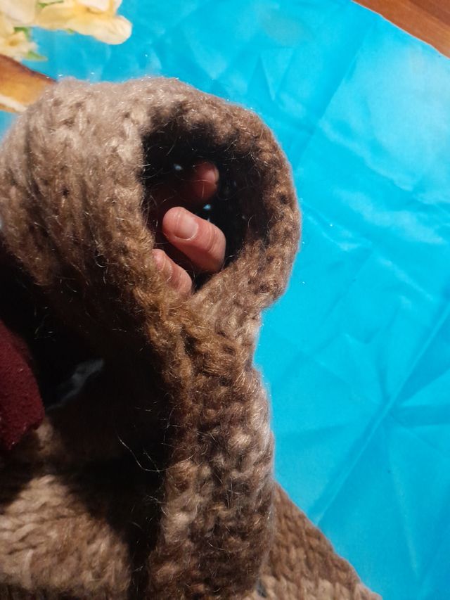 sciarpa fatta a mano