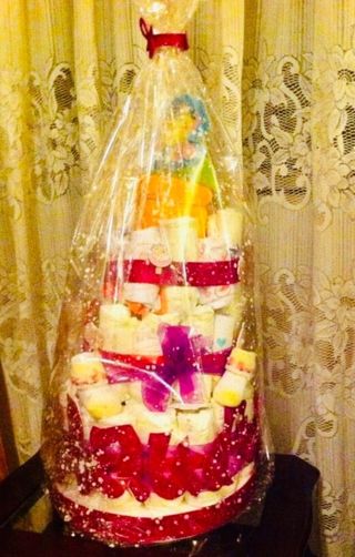 Tarta de pañales bajo pedido