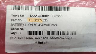 NUEVA SIN USAR Batería Acer BT.00605.020