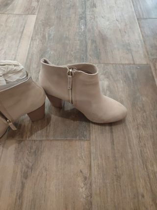 botines de piel ante talla 39