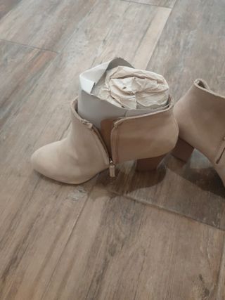 botines de piel ante talla 39