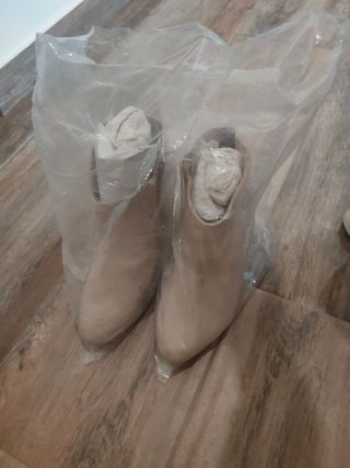 botines de piel ante talla 39