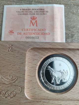 Moneda 2000 pesetas TIRASOGA Barcelona 92