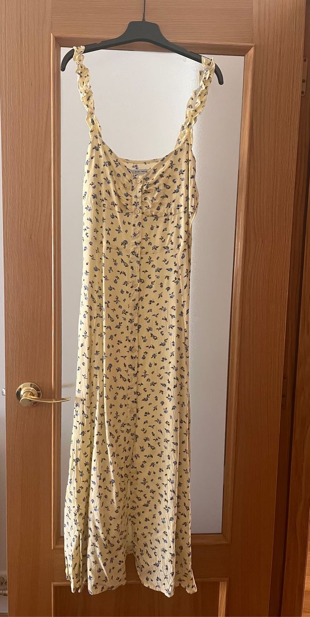 Vestido estampado amarillo