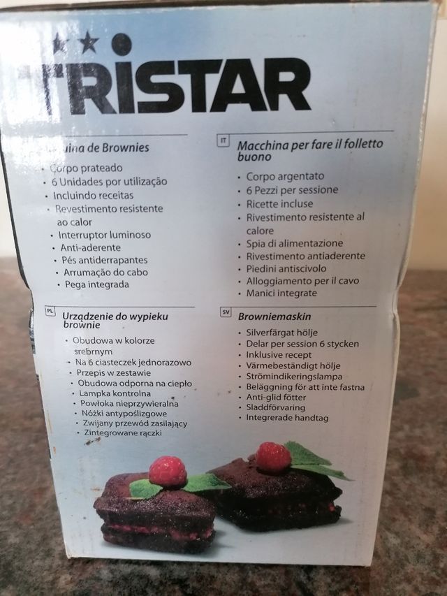 Máquina para brownie, muffins, cupcakes