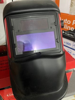 Soldador Potenza y máscara eléctrica
