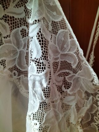 conjunto novia lencería color crema. talla 42-44 n