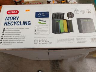 armario reciclaje keter moby recycling 