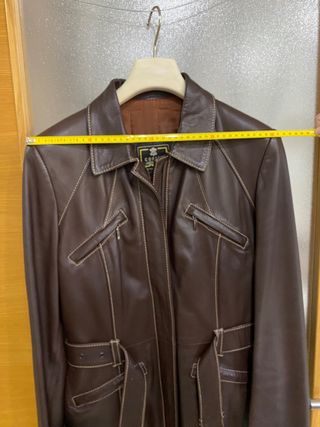Chaqueta de piel marrón de Copiel
