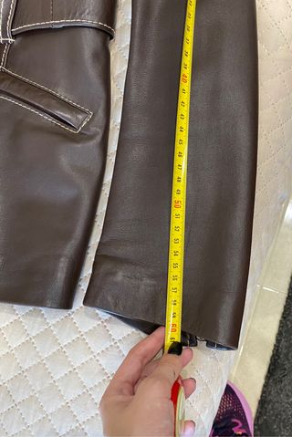 Chaqueta de piel marrón de Copiel