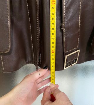 Chaqueta de piel marrón de Copiel