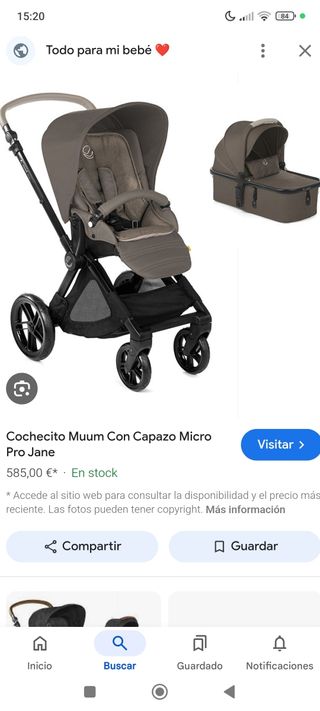 Carrito de bebe completo 3 piezas.