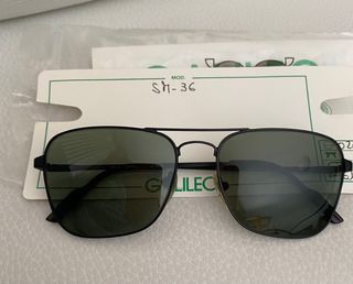 Occhiali da sole neri Vintage 80/90 Galileo