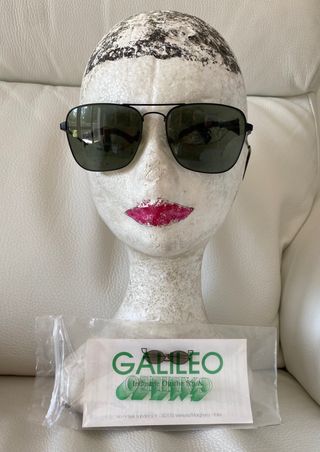 Occhiali da sole neri Vintage 80/90 Galileo