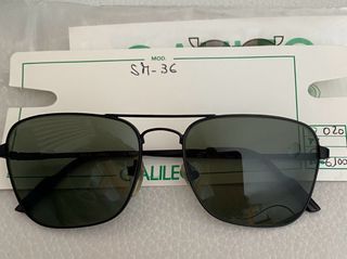 Occhiali da sole neri Vintage 80/90 Galileo