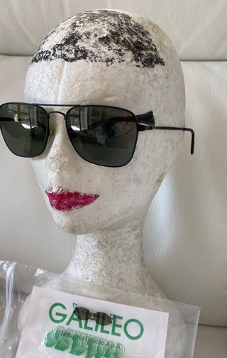 Occhiali da sole neri Vintage 80/90 Galileo