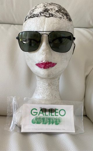 Occhiali da sole neri Vintage 80/90 Galileo