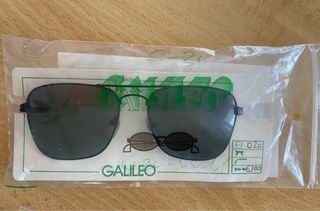 Occhiali da sole neri Vintage 80/90 Galileo