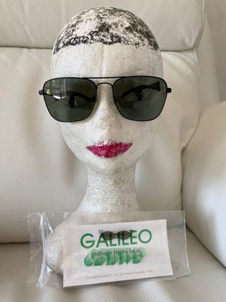 Occhiali da sole neri Vintage 80/90 Galileo