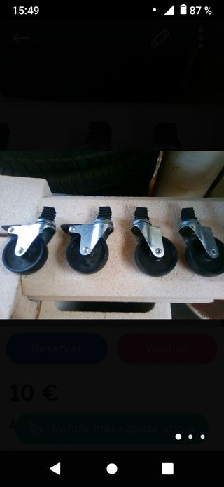 ruedas industriales pvc