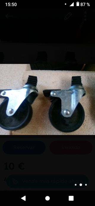 ruedas industriales pvc