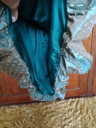 falda fiesta tornasolada