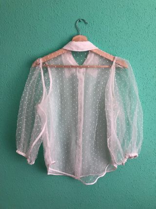 Blusa transparente de Zara