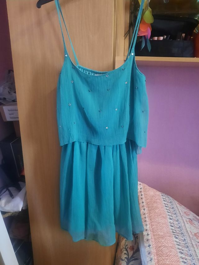Vestido de gasita Berskha talla S= 10€