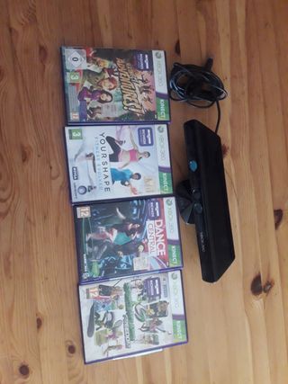 Kinect Xbox 360 barra y 4 videojuegos Adventures