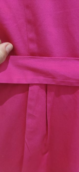Vestido midi fucsia
