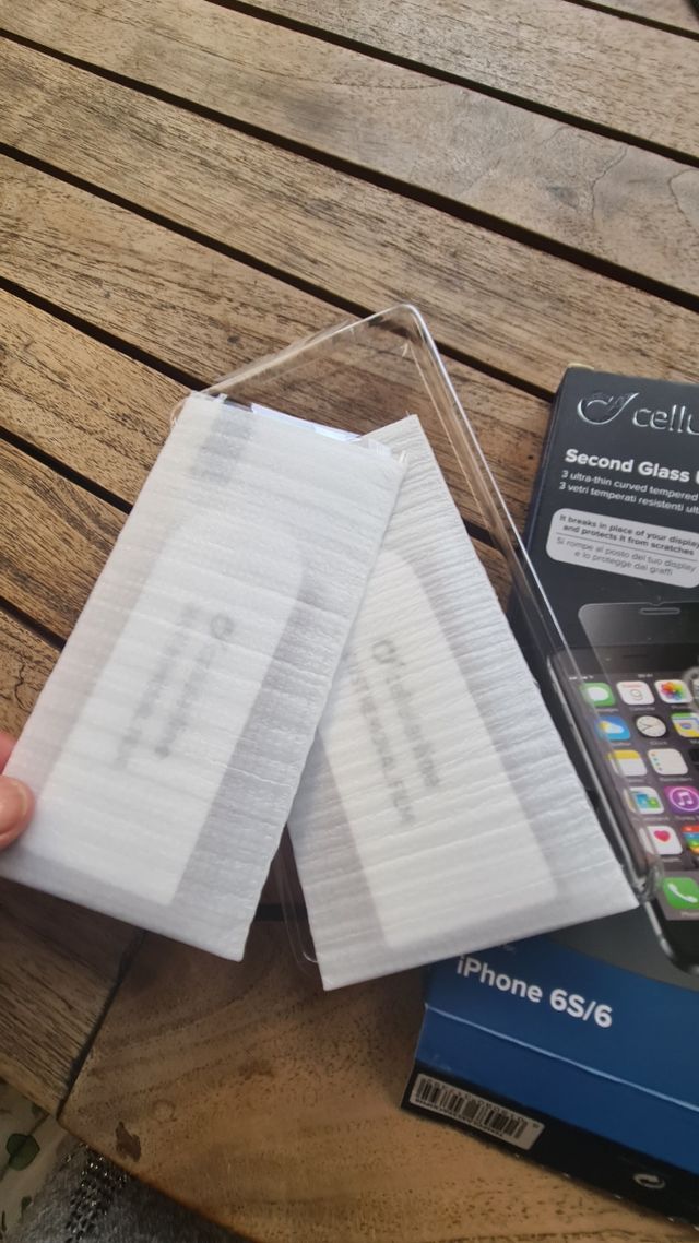 pellicola in vetro temperato per I Phone 6 e 6S