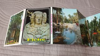 ALICANTE - ELCHE. Libro 10 postales tipo acordeón
