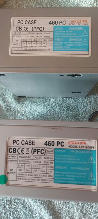 2 fuentes de alimentación 460w
