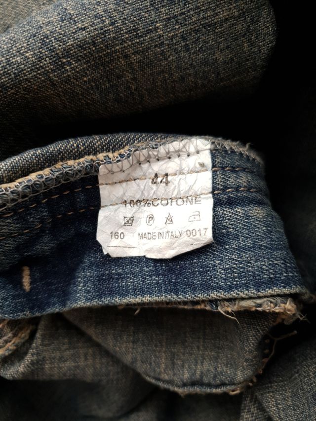 Gonna Midi Denim con Rouches Vintage Usata