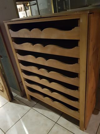 Módulo con 7 CAJONES de MADERA 95×50×121cm